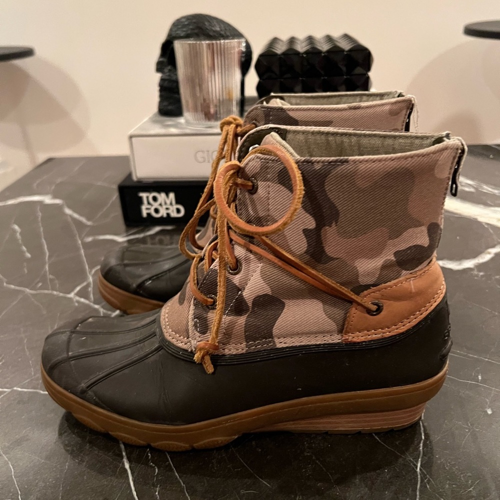 Sperry Camo Duck Boots